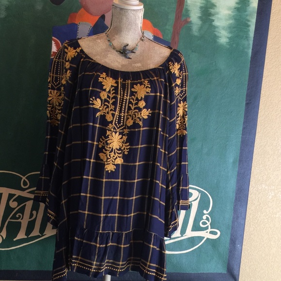 Fever Tunic Boho Embroidered 3X - Picture 8 of 8